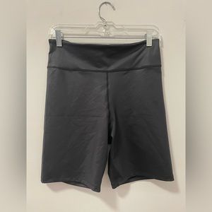 NWOT Abercrombie Biker Shorts - Black Sheen - Size L